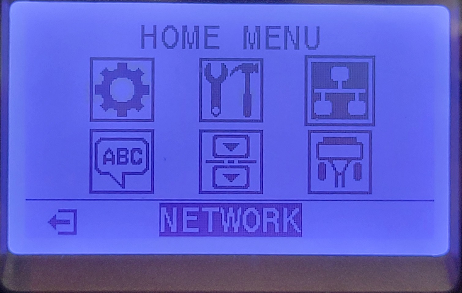 network menu